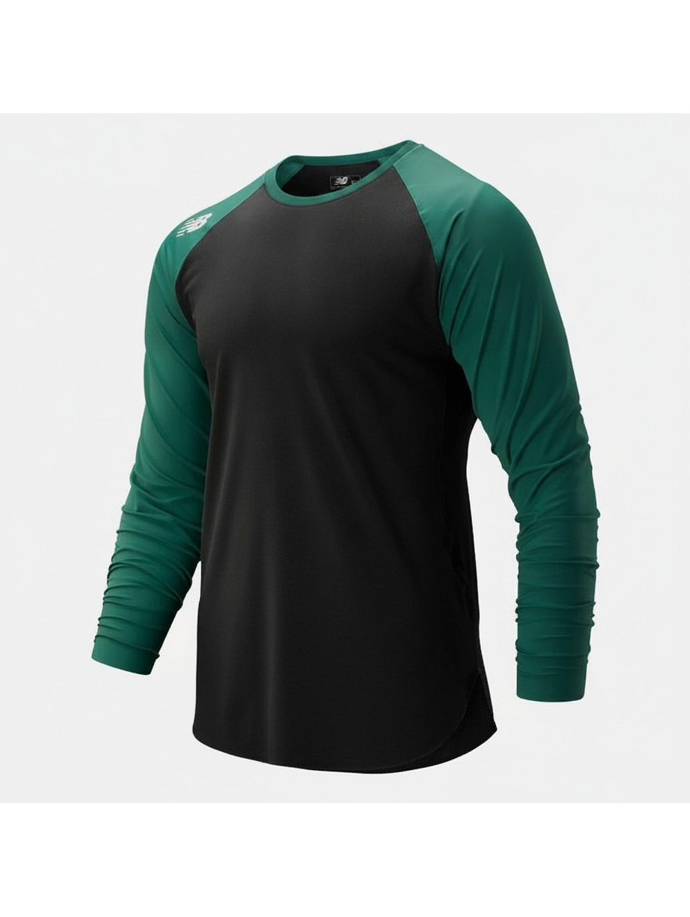 New Balance 4040 Select Long Sleeve Top with Warp Knit Sleeves, Green Black, XXL